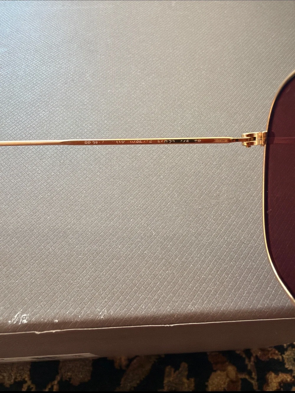 Ray-Ban Polarized Gold Frame Brown Lens Men's Sunglasses - Classic Oval